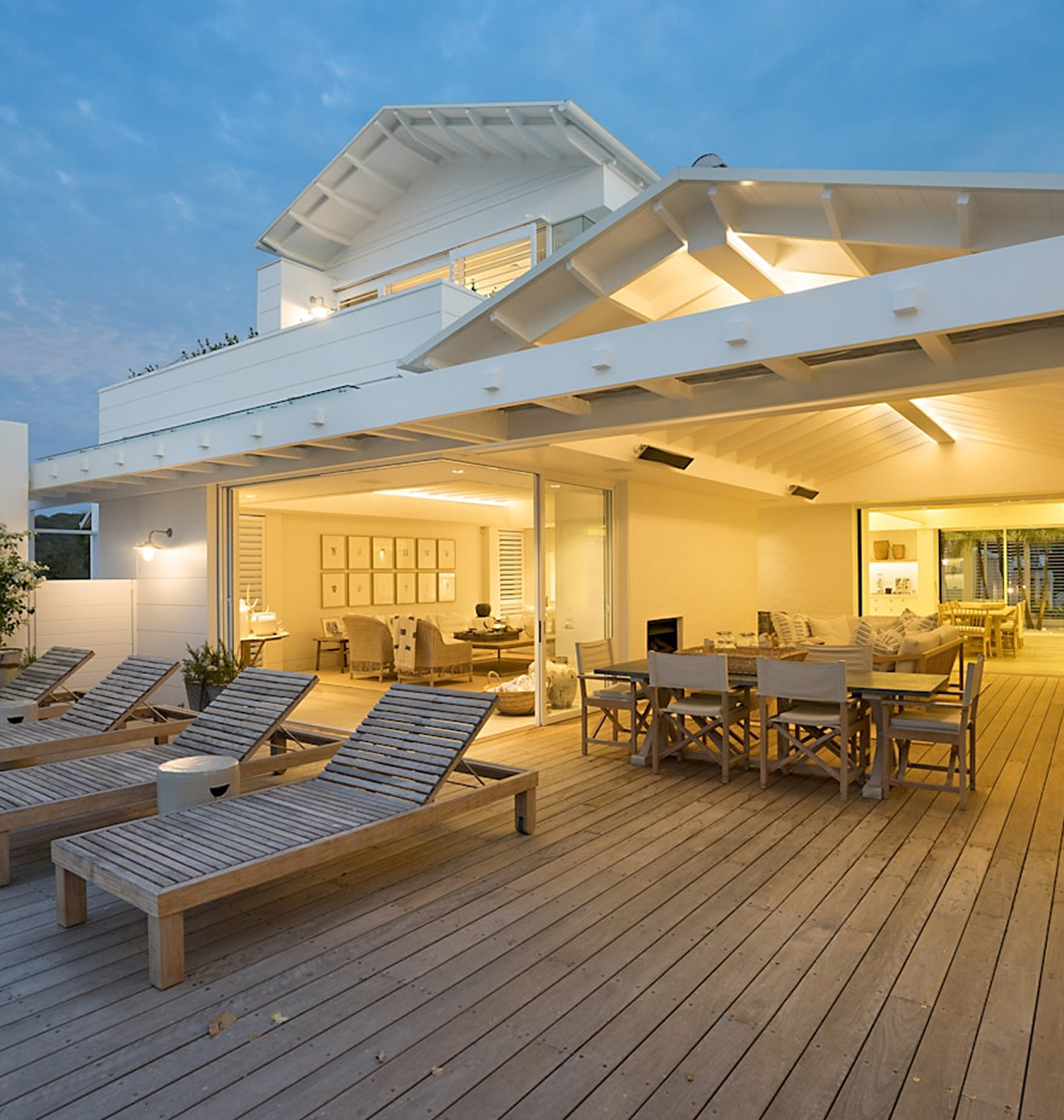 Outdoor entertaining area of a modern home in Milperra